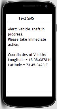 Vehicle Theft detection system - Text SMS