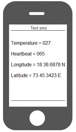 Text sms format for Ambulance tracking system