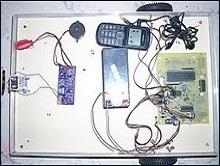 Cell phone operated Landrover Robot