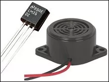Microcontroller based Overheat detector using Temperature sensor with Buzzer indication